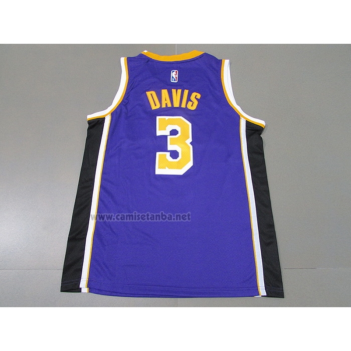 Camiseta Los Angeles Lakers Anthony Davis #3 Statement 2021-22 Violeta